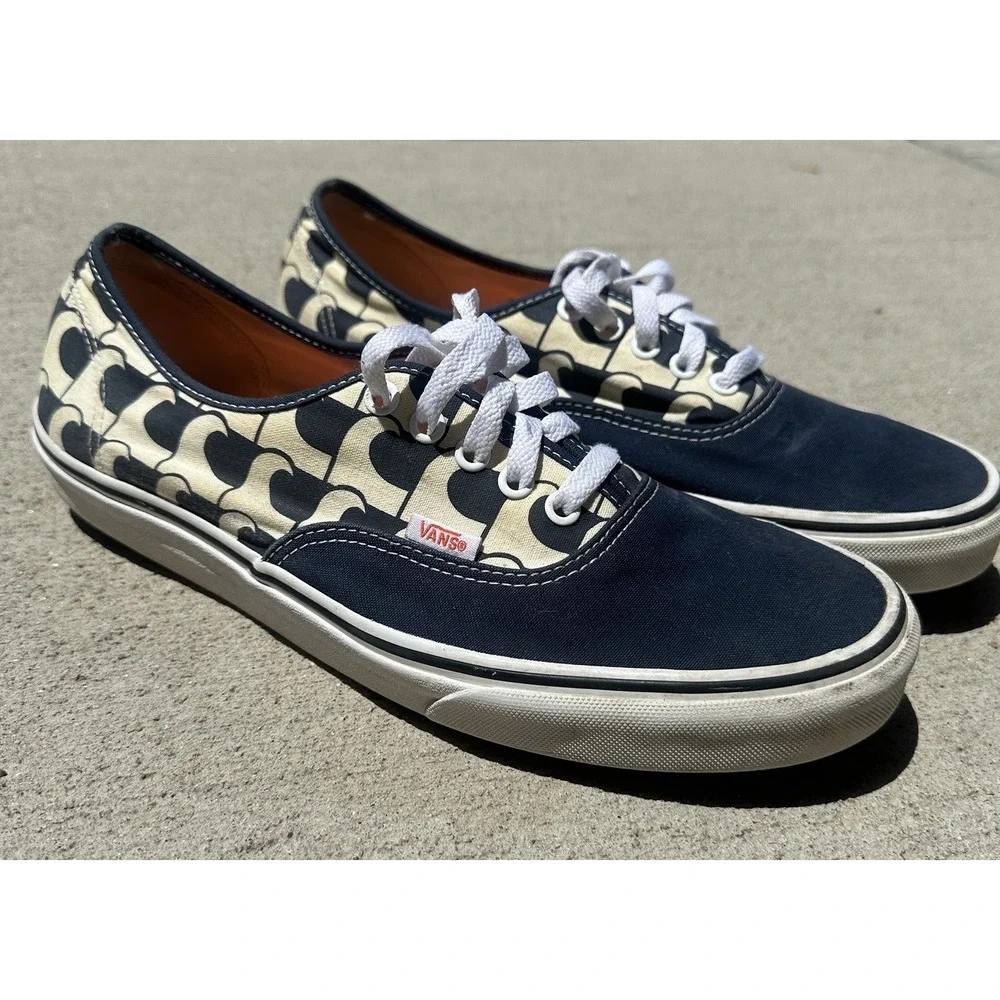 Vans Authentic US Open of Surfing 2018 Navy Waves Sneaker Mens 11 Low Top